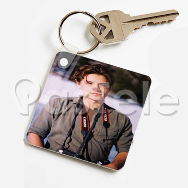 Cole Sprouse Custom Keychain Jewelry Necklaces Pendant Two Sides Key