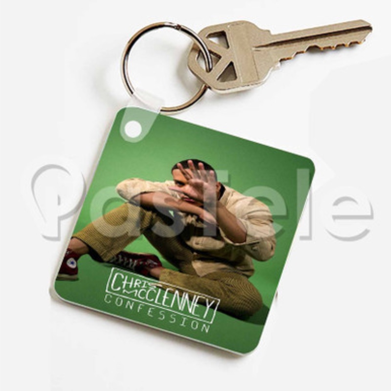 Confession Chris Mc Clenney Custom Keychain Key Ring Jewelry Necklaces Pendant Two Sides Key
