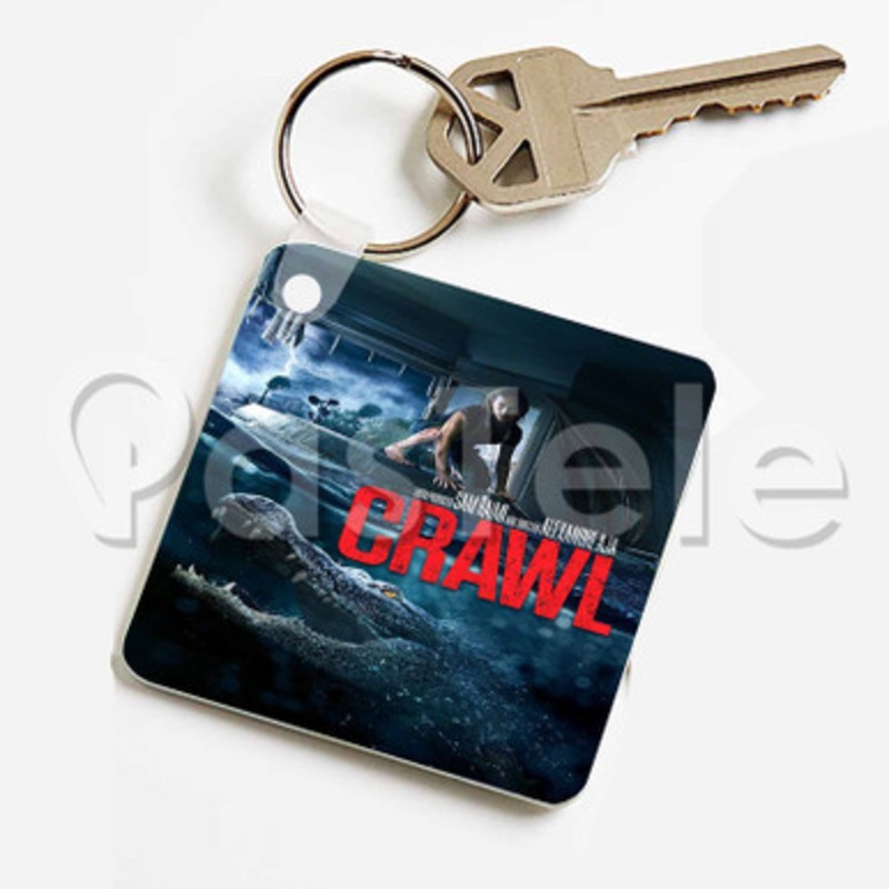 Crawl Custom Keychain Jewelry Necklaces Pendant Two Sides Key