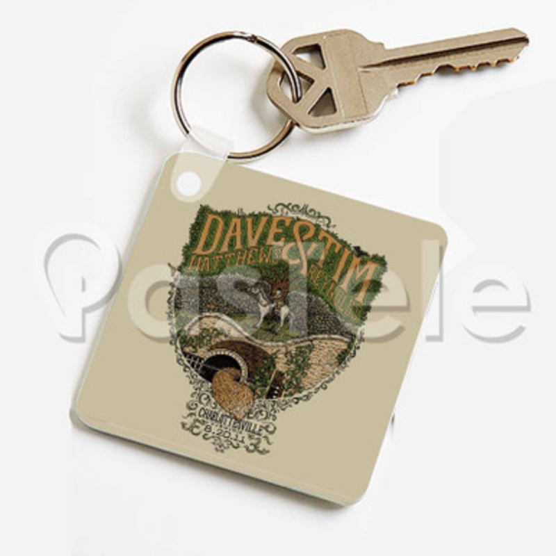 dave matthews band 2 Custom Keychain Jewelry Necklaces Pendant Two Sides Key