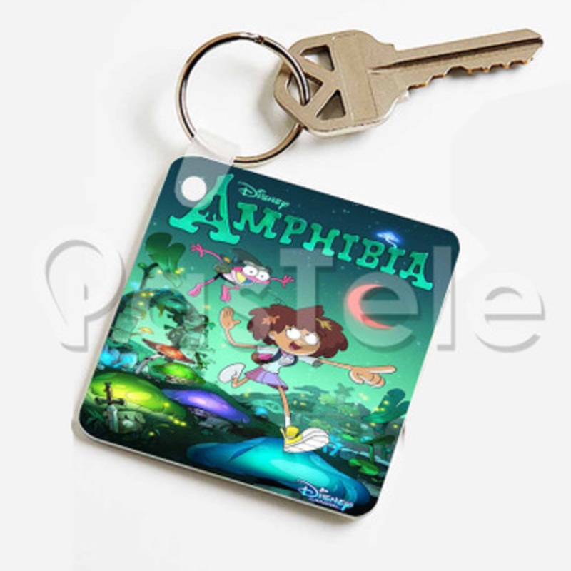 Disney Amphibia Custom Keychain Jewelry Necklaces Pendant Two Sides Key