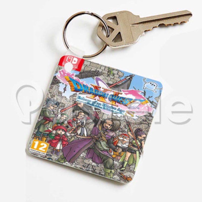 Dragon Quest XI S Echoes of an Elusive Age Custom Keychain Jewelry Necklaces Pendant Two Sides Key