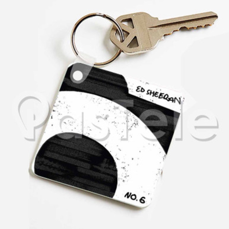 Ed Sheeran No 6 Collaborations Project Custom Keychain Jewelry Necklaces Pendant Two Sides Key