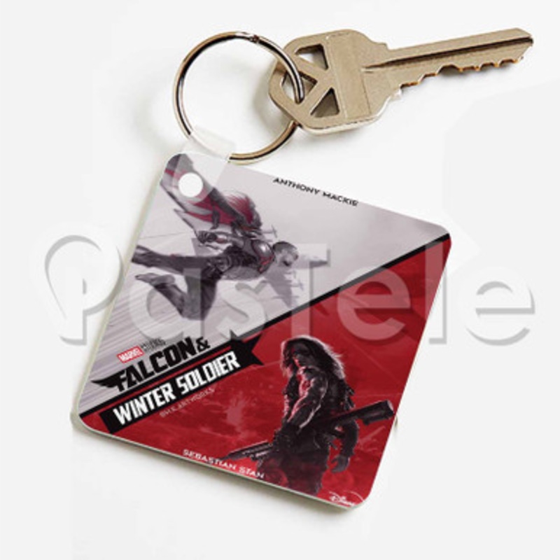 falcon and winter soldier Custom Keychain Jewelry Necklaces Pendant Two Sides Key