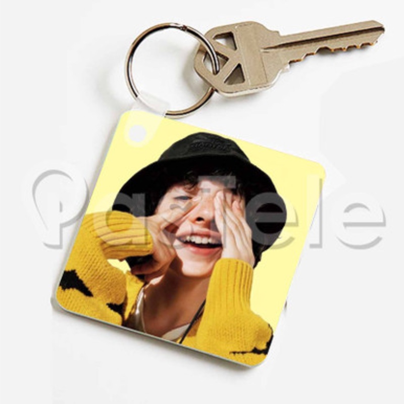 Finn Wolfhard Custom Keychain Jewelry Necklaces Pendant Two Sides Key