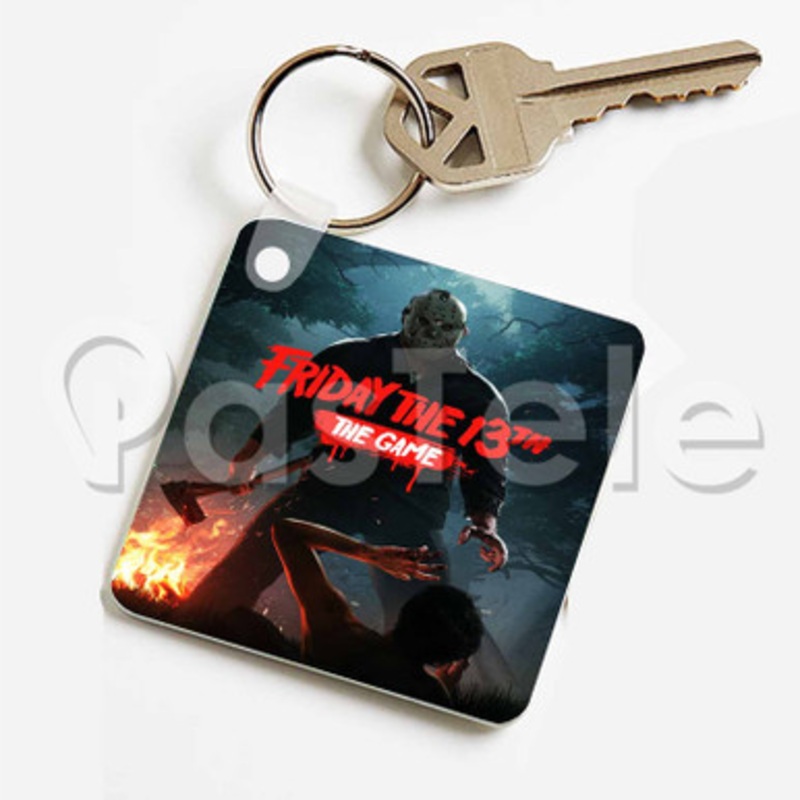 Friday the 13th The Game Custom Keychain Jewelry Necklaces Pendant Two Sides Key