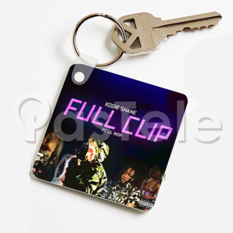 Full Clip Kodie Shane Feat Lil Wop Custom Keychain Key Ring Jewelry Necklaces Pendant Two Sides Key
