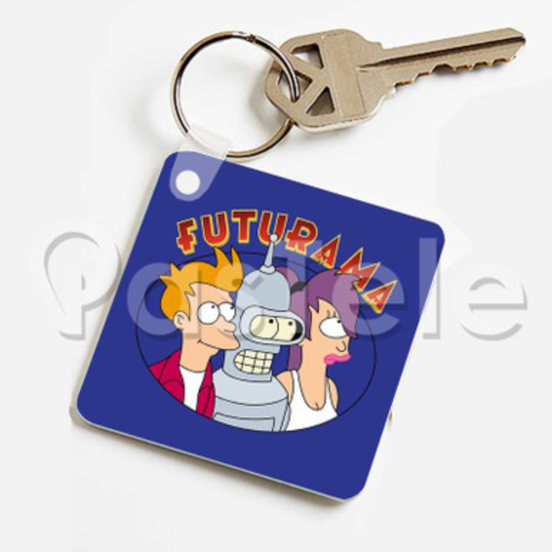 futurama Custom Keychain Jewelry Necklaces Pendant Two Sides Key