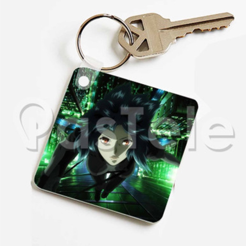 Ghost in the Shell Stand Alone Complex Custom Keychain Jewelry Necklaces Pendant Two Sides Key