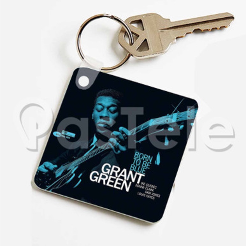 Grant Green Born To Be Blue Custom Keychain Jewelry Necklaces Pendant Two Sides Key