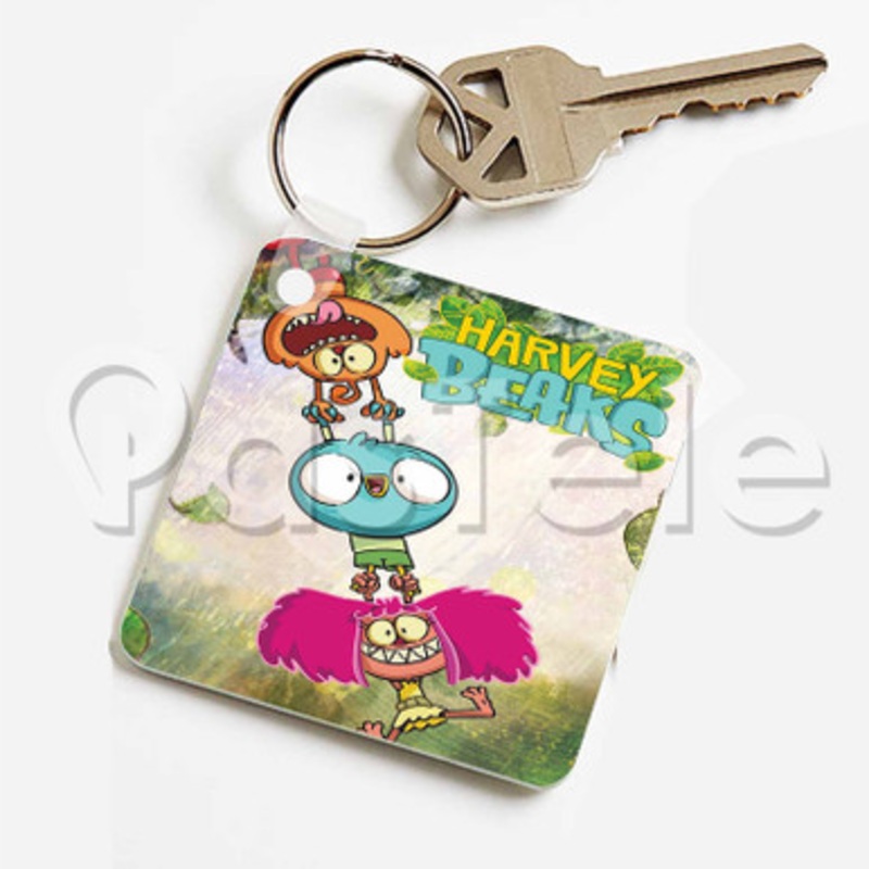 Harvey Beaks Custom Keychain Jewelry Necklaces Pendant Two Sides Key