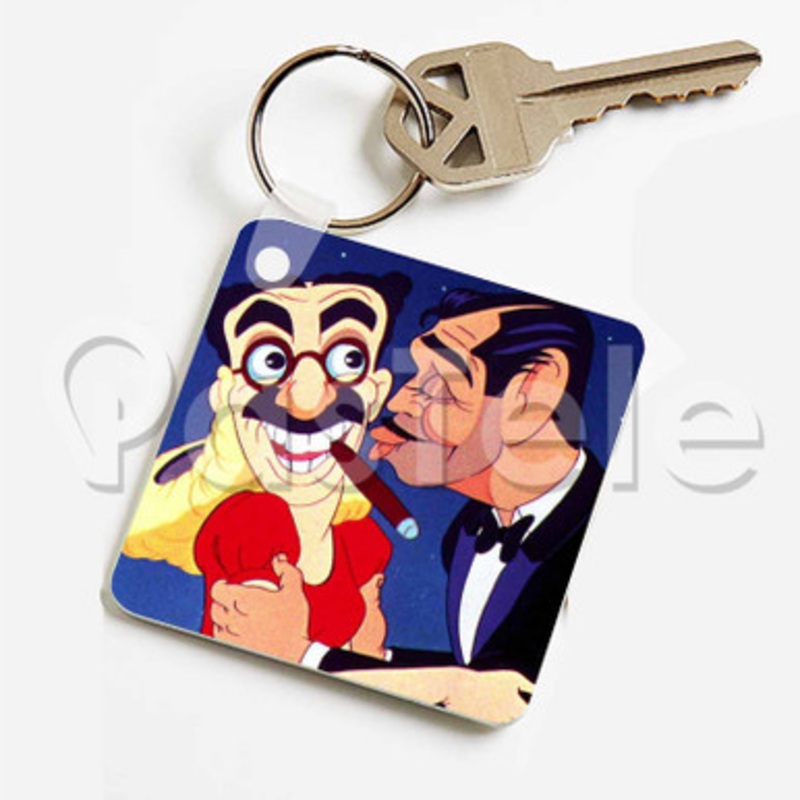 Hollywood Steps Out Custom Keychain Jewelry Necklaces Pendant Two Sides Key