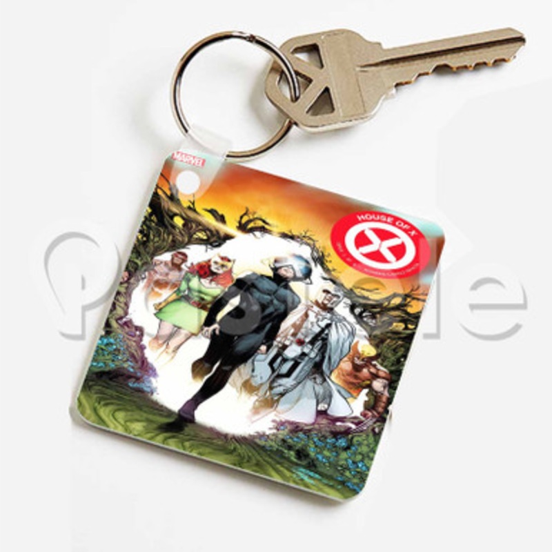 House of X Custom Keychain Jewelry Necklaces Pendant Two Sides Key