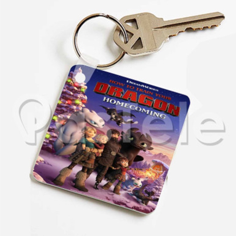 How to Train Your Dragon Homecoming Custom Keychain Jewelry Necklaces Pendant Two Sides Key