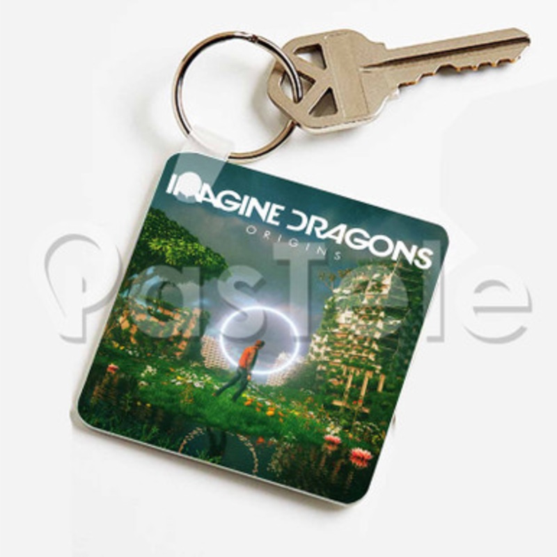 Imagine Dragons Origins Custom Keychain Jewelry Necklaces Pendant Two Sides Key