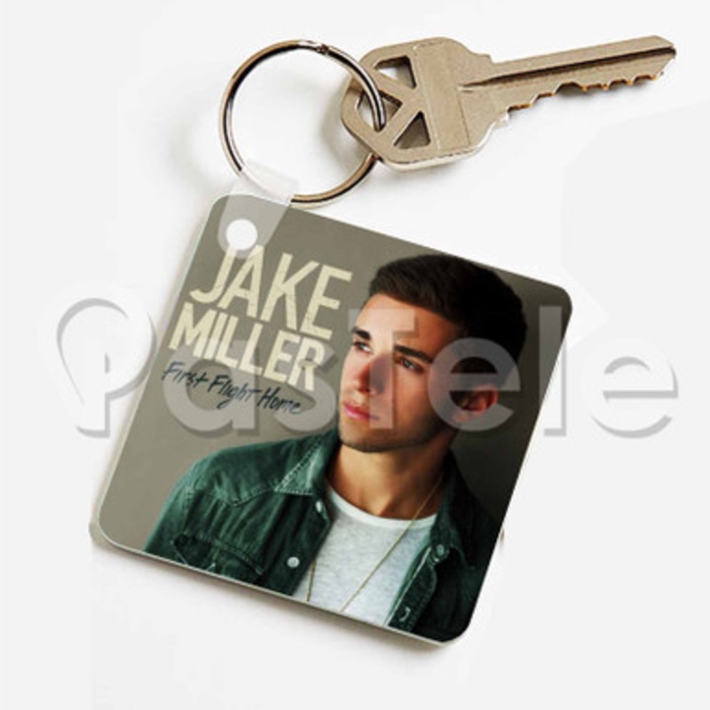 Jake Miller Custom Keychain Jewelry Necklaces Pendant Two Sides Key