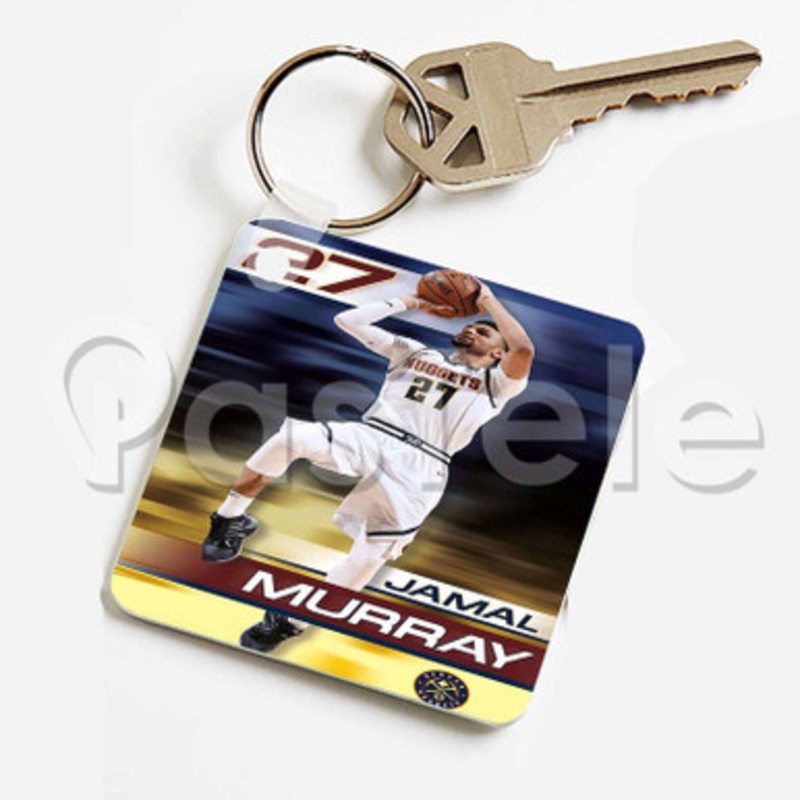 Jamal Murray Denver Nuggets NBA Custom Keychain Jewelry Necklaces Pendant Two Sides Key