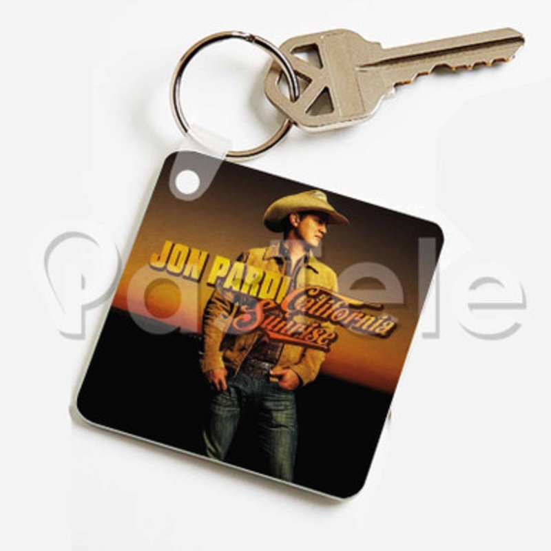 Jon Pardi Custom Keychain Jewelry Necklaces Pendant Two Sides Key