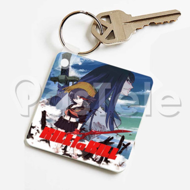 Kill La Kill Custom Keychain Key Ring Jewelry Necklaces Pendant Two Sides Key