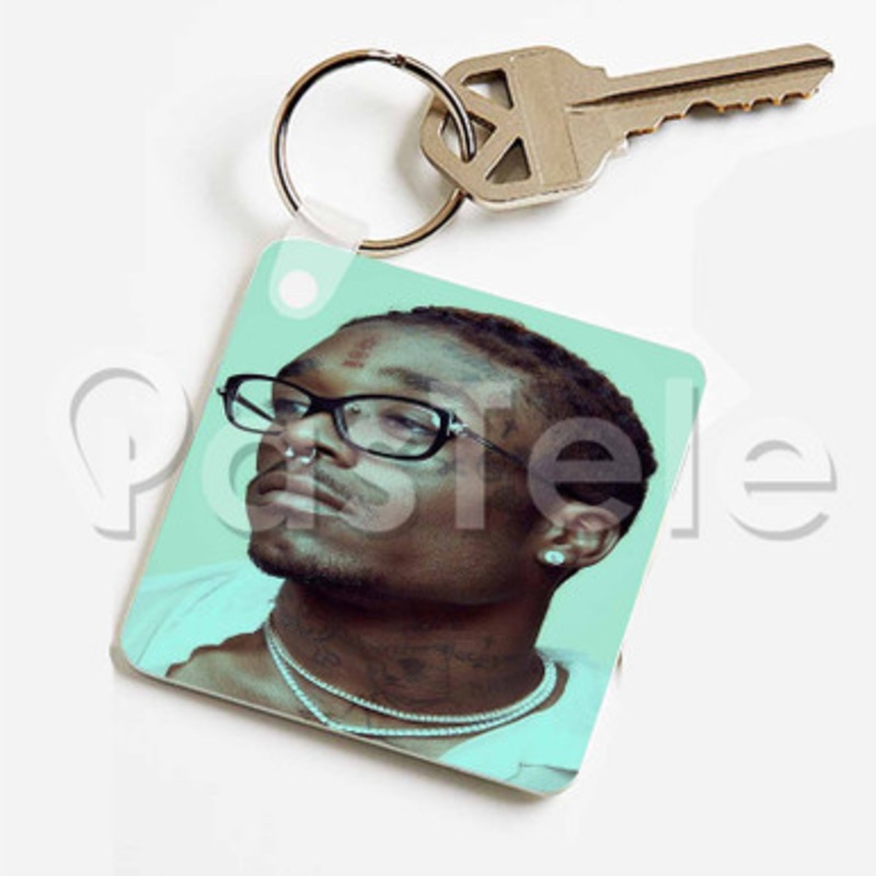Lil Uzi Vert Custom Keychain Key Ring Jewelry Necklaces Pendant Two Sides Key