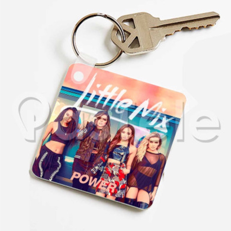 Little Mix Power Custom Keychain Key Ring Jewelry Necklaces Pendant Two Sides Key