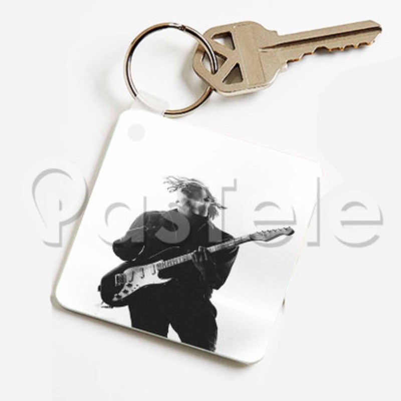 Matt Healy Guitar Custom Keychain Key Ring Jewelry Necklaces Pendant Two Sides Key
