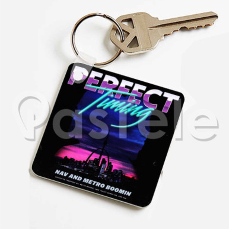 Minute Nav Feat Playboi Carti Offset Custom Keychain Key Ring Jewelry Necklaces Pendant Two Sides Key