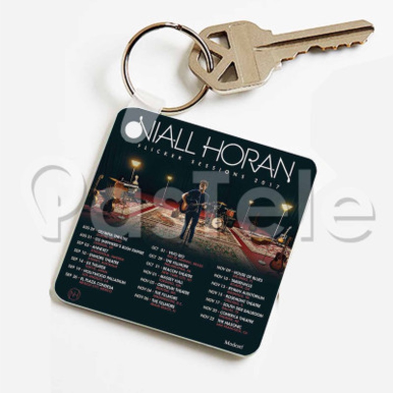 Niall Horan Flicker Sessions Custom Keychain Key Ring Jewelry Necklaces Pendant Two Sides Key