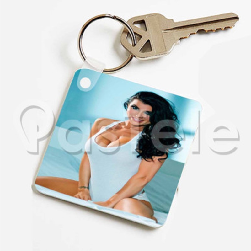 Romi Rain Custom Keychain Key Ring Jewelry Necklaces Pendant Two Sides Key