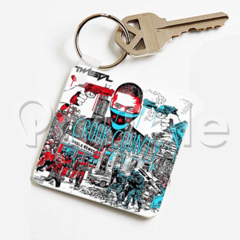 Stackin Paper Twista Custom Keychain Key Ring Jewelry Necklaces Pendant Two Sides Key