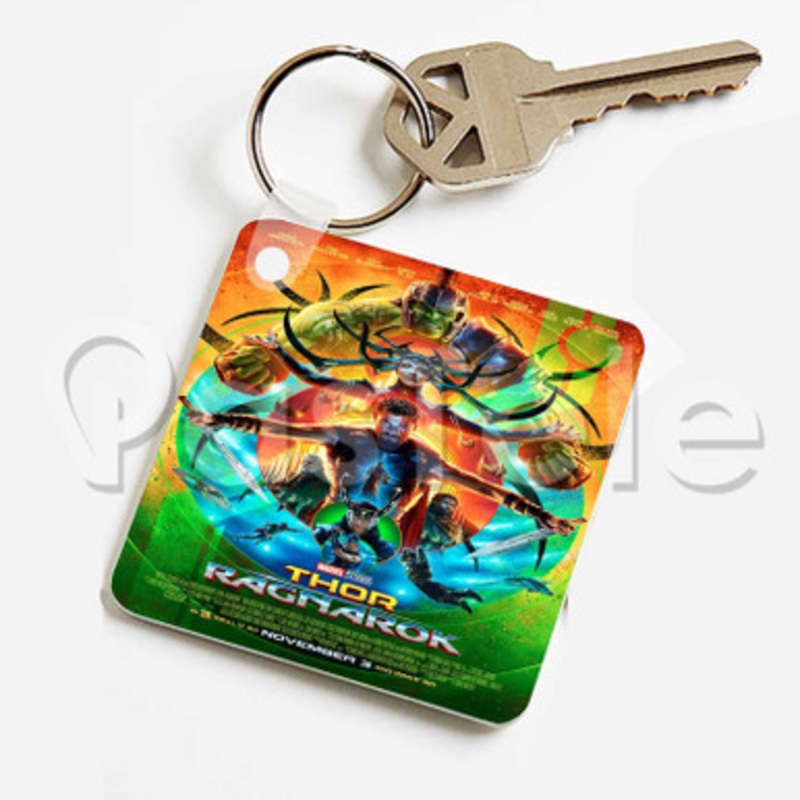 Thor Ragnarok Custom Keychain Key Ring Jewelry Necklaces Pendant Two Sides Key