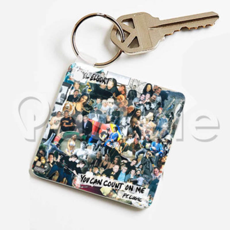 You Can Count On Me Ansel Elgort Feat Logic Custom Keychain Key Ring Jewelry Necklaces Pendant Two Sides Key