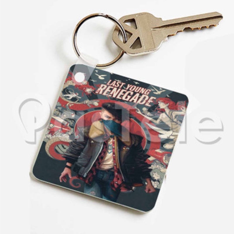 All Time Low Last Young Renegade Custom Keychain Key Ring Jewelry Necklaces Pendant Two Sides Key