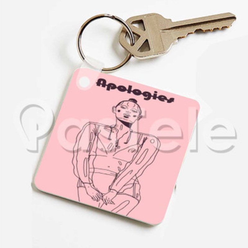 Apologies Mal London Custom Keychain Key Ring Jewelry Necklaces Pendant Two Sides Key