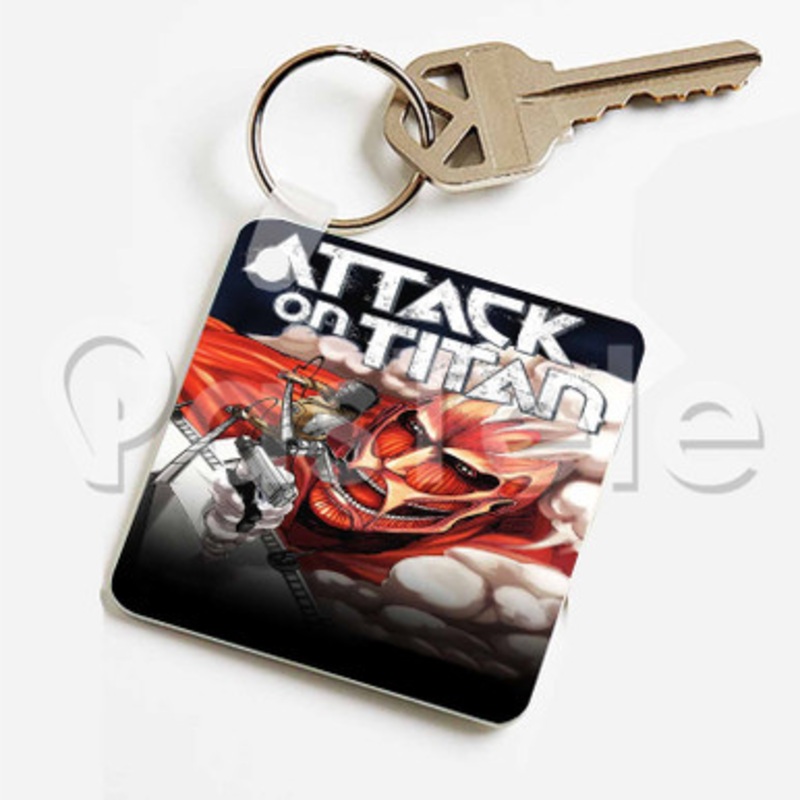 Attack on Titan Custom Keychain Key Ring Jewelry Necklaces Pendant Two Sides Key