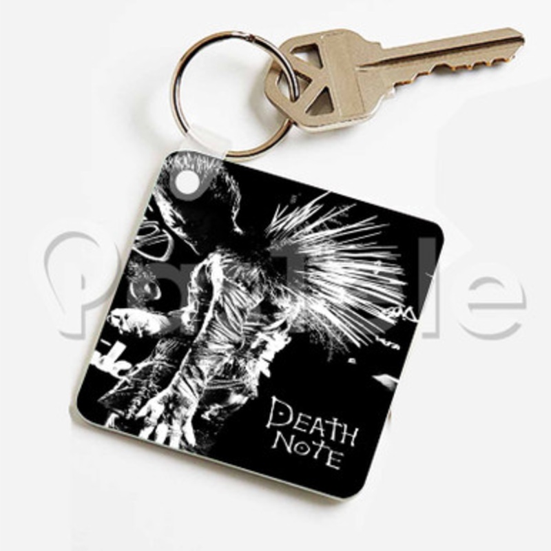 Death Note Custom Keychain Key Ring Jewelry Necklaces Pendant Two Sides Key