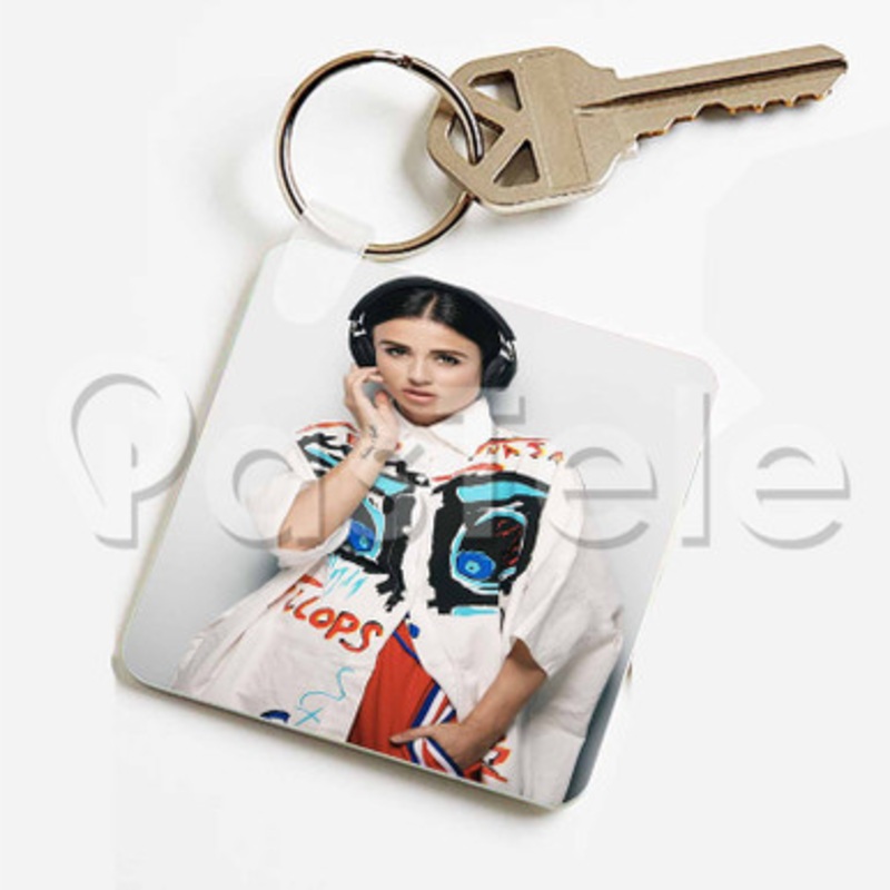DJ Juicy M Custom Keychain Key Ring Jewelry Necklaces Pendant Two Sides Key
