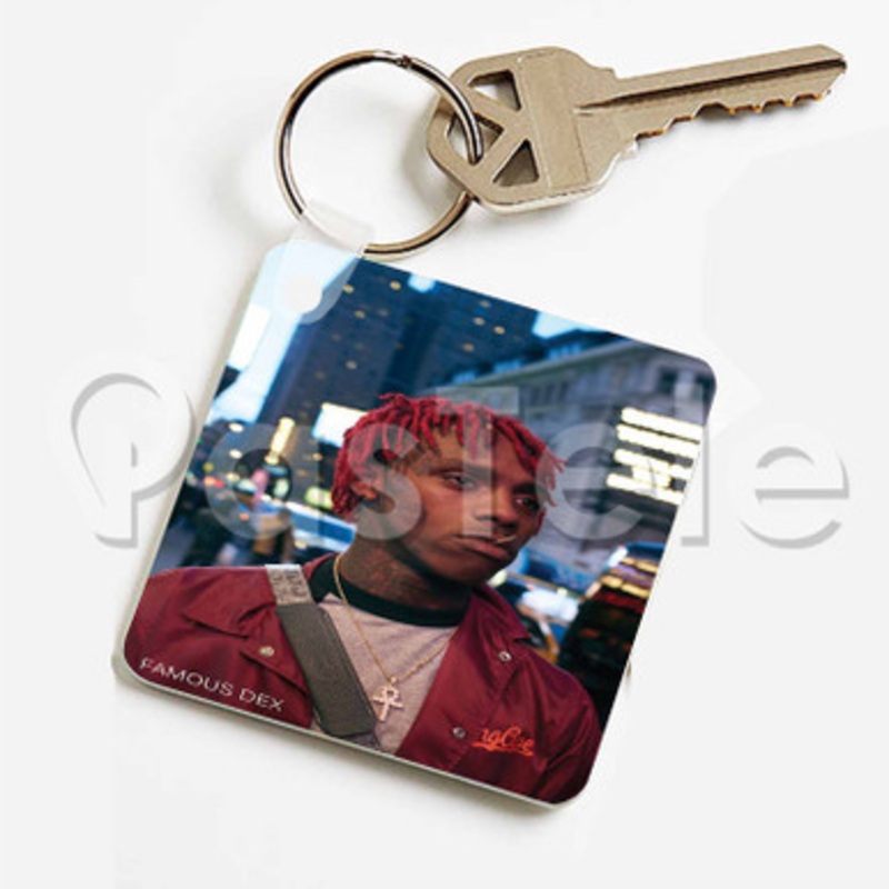 Famous Dex Custom Keychain Key Ring Jewelry Necklaces Pendant Two Sides Key