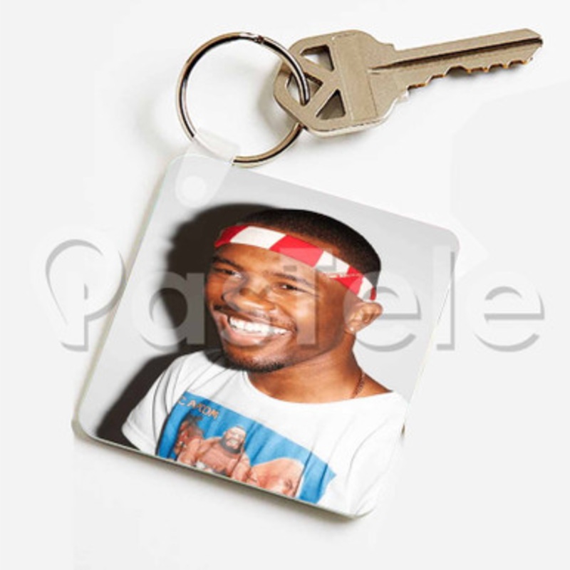 Frank Ocean Custom Keychain Key Ring Jewelry Necklaces Pendant Two Sides Key