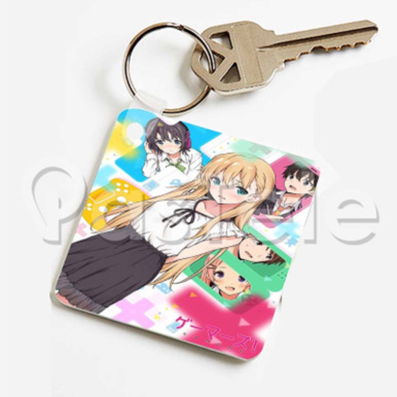 Gamers Game Custom Keychain Key Ring Jewelry Necklaces Pendant Two Sides Key