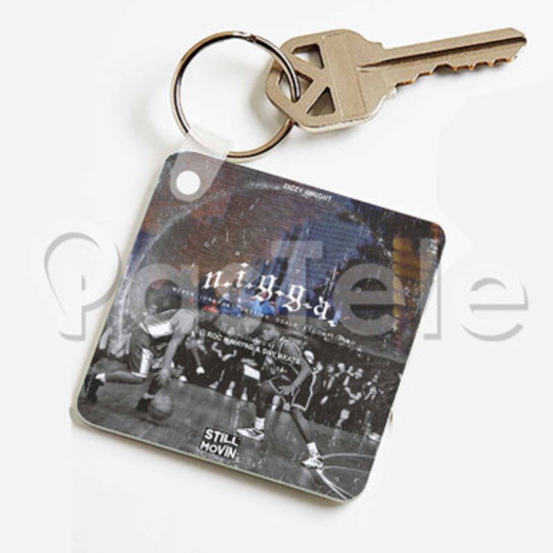 Ghetto Nigga Dizzy Wright Custom Keychain Key Ring Jewelry Necklaces Pendant Two Sides Key