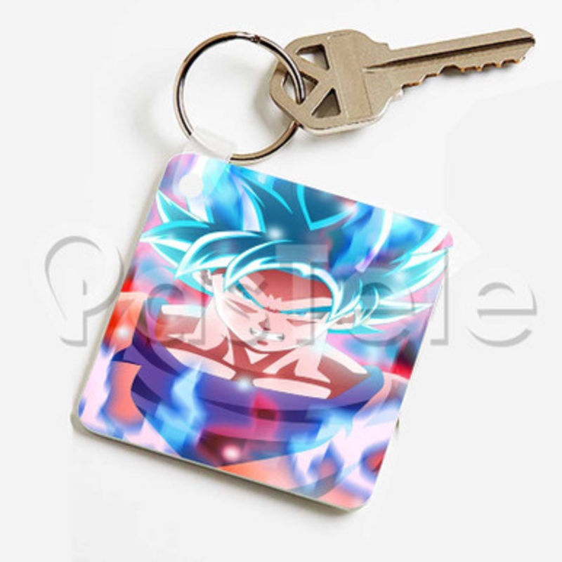 Goku Dragon Ball Super Custom Keychain Key Ring Jewelry Necklaces Pendant Two Sides Key