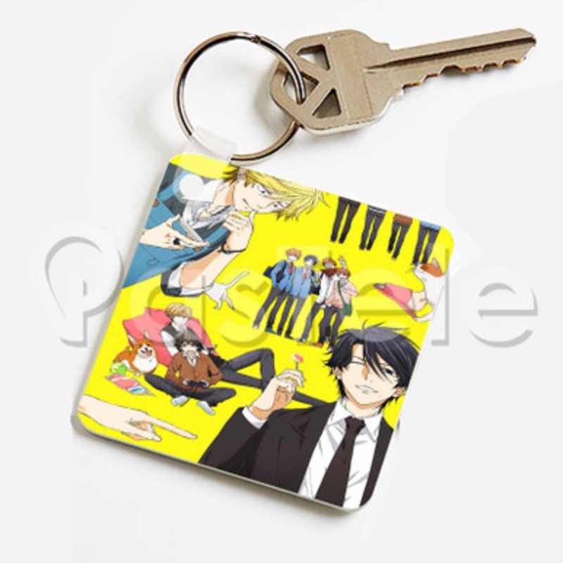 Hitorijime My Hero Custom Keychain Key Ring Jewelry Necklaces Pendant Two Sides Key