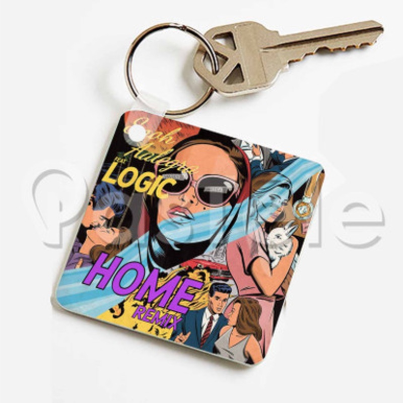 Home Snoh Aalegra Feat Logic Custom Keychain Key Ring Jewelry Necklaces Pendant Two Sides Key