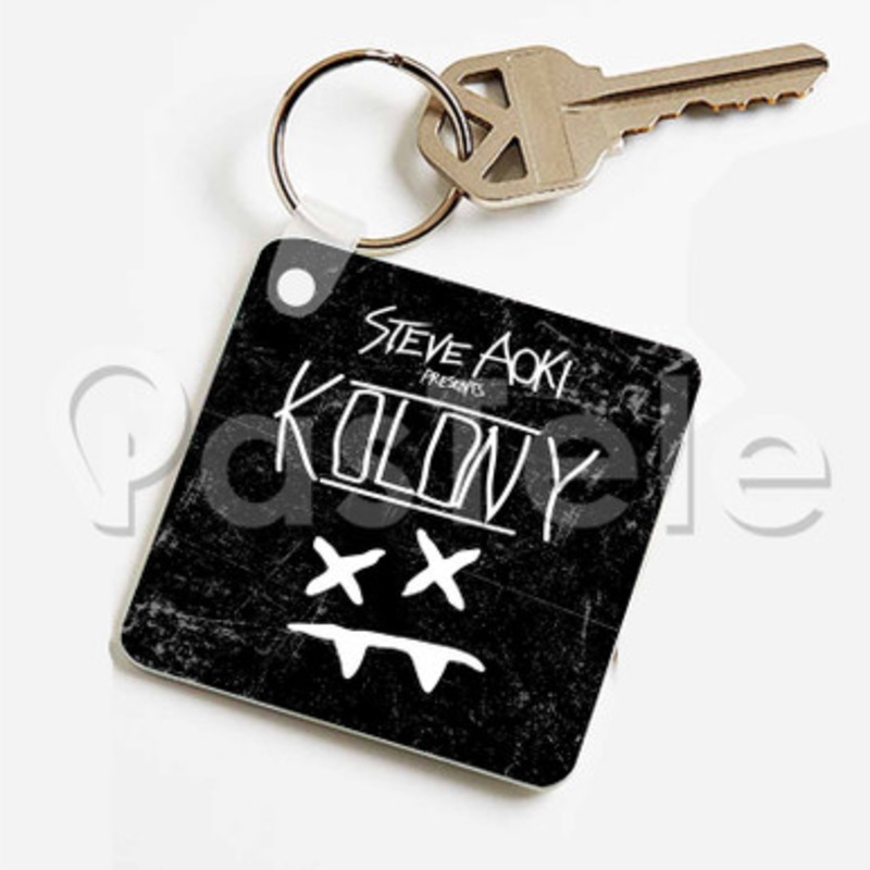 If I Told You That I Loved You Steve Aoki Feat Wale Custom Keychain Key Ring Jewelry Necklaces Pendant Two Sides Key