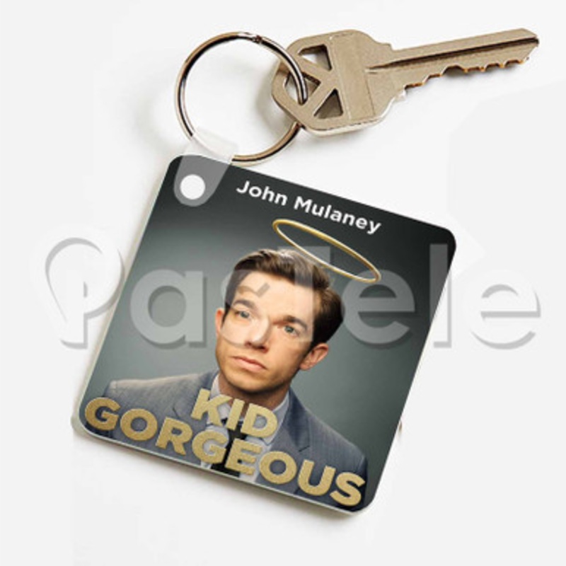 John Mulaney Kid Gorgeous Custom Keychain Key Ring Jewelry Necklaces Pendant Two Sides Key