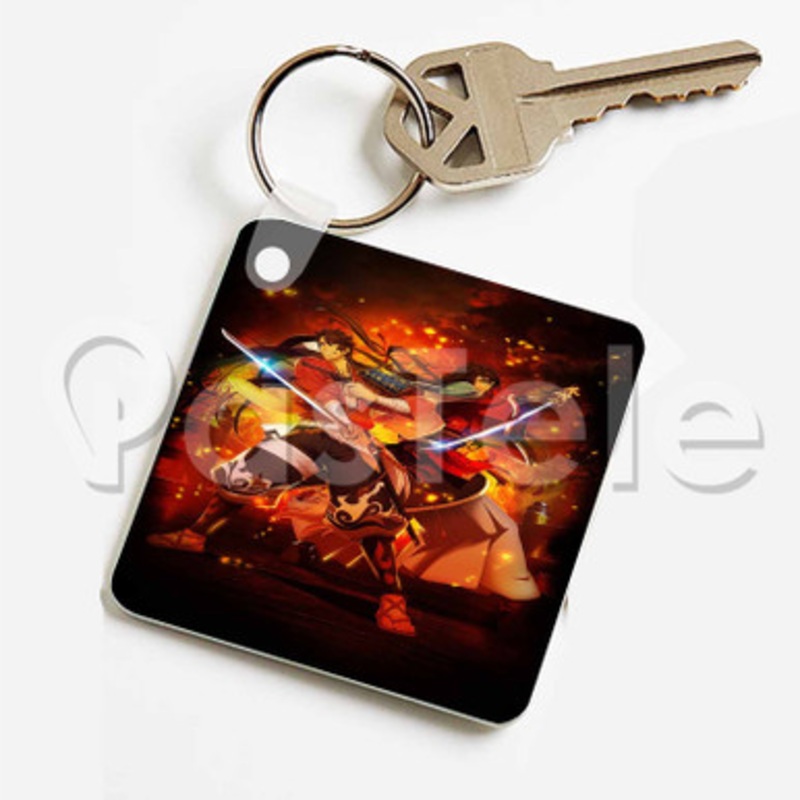Katsugeki Touken Ranbu Custom Keychain Key Ring Jewelry Necklaces Pendant Two Sides Key