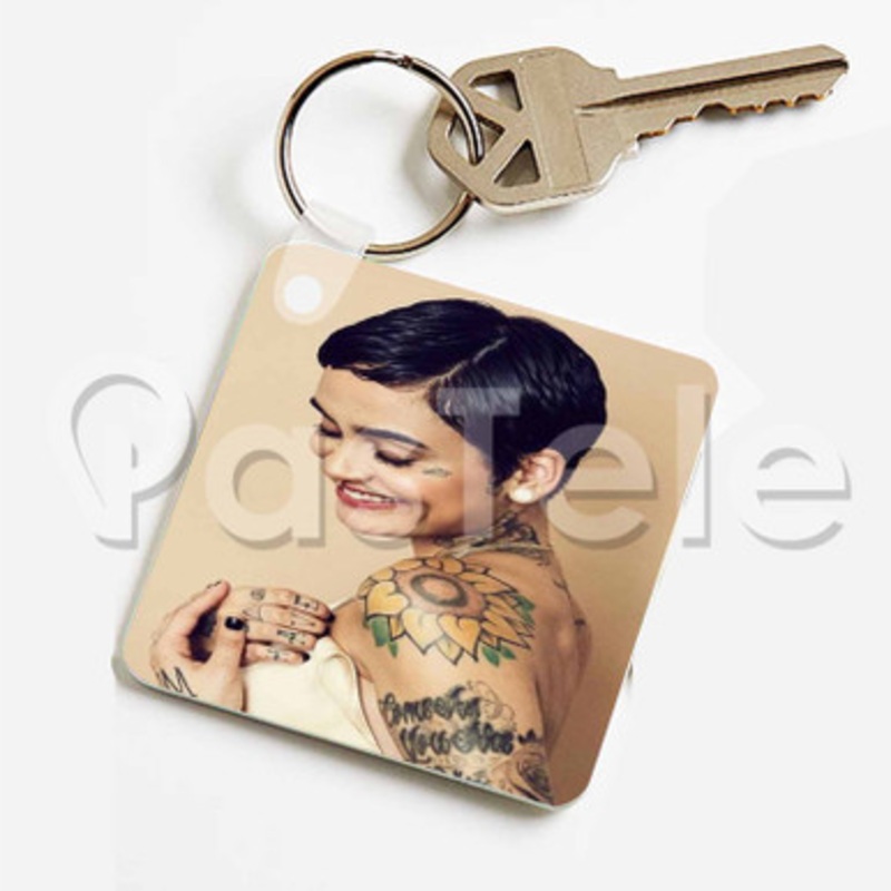 Kehlani Custom Keychain Key Ring Jewelry Necklaces Pendant Two Sides Key