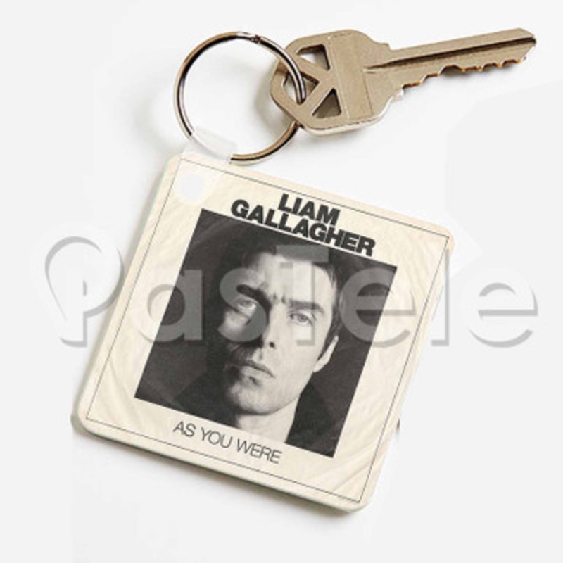 Liam Gallagher Chinatown Custom Keychain Key Ring Jewelry Necklaces Pendant Two Sides Key