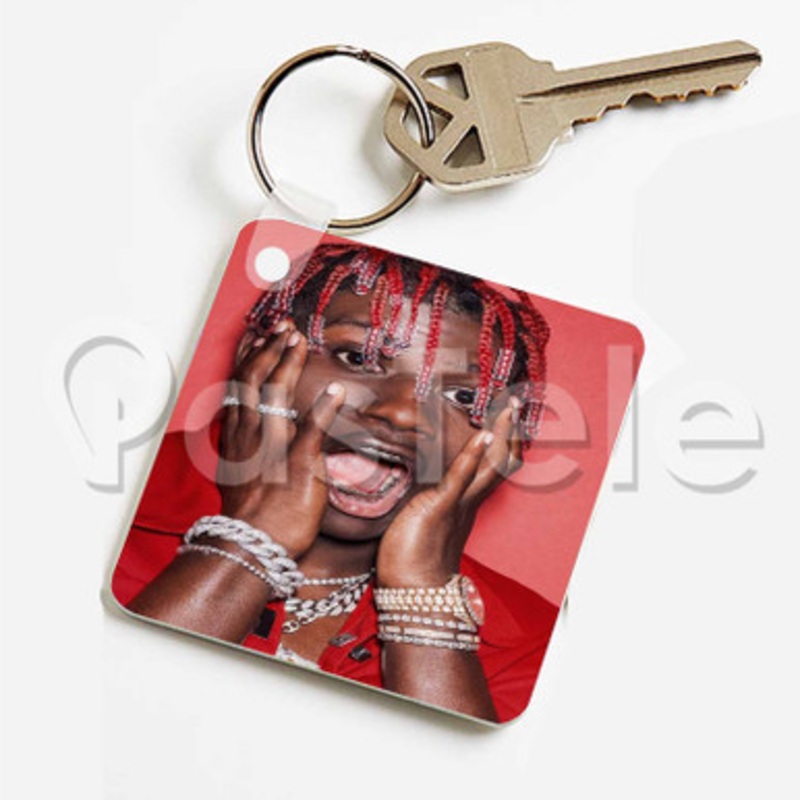 Lil Yachty Custom Keychain Key Ring Jewelry Necklaces Pendant Two Sides Key